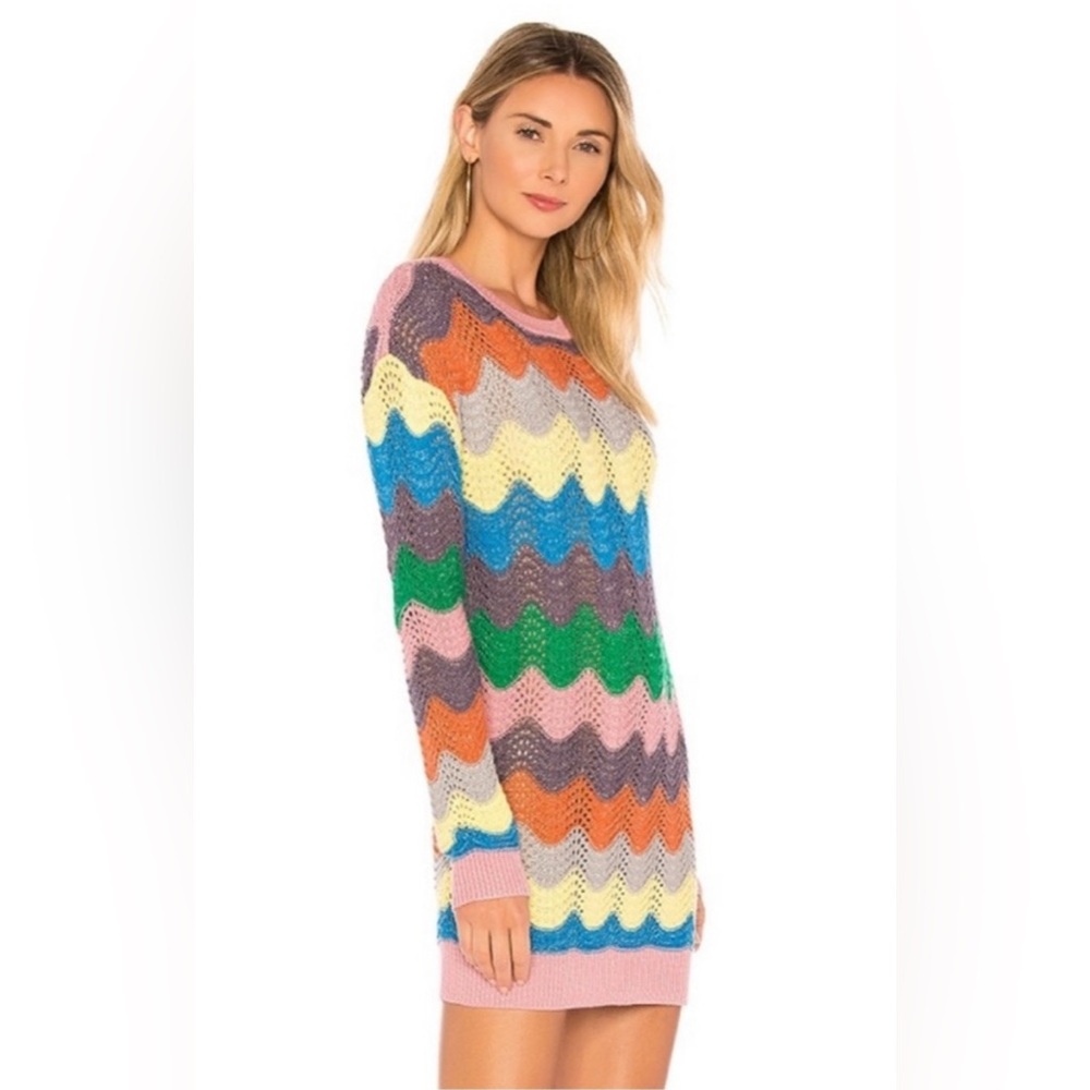 Lovers and friends rainbow sweater dress